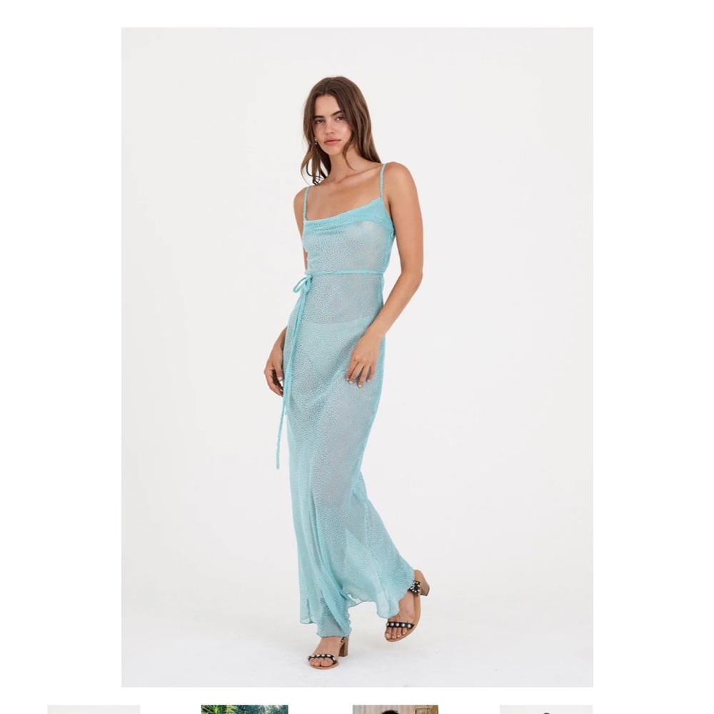 Elegant Blue Maxi Dress